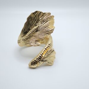 Bracelet Poissons en alliage plaqué or 18 carats