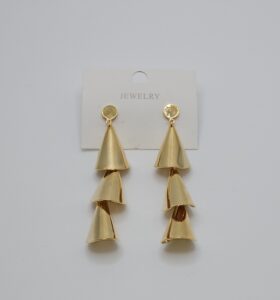 Boucle d'oreille Cascade en plaqué or 18 carats