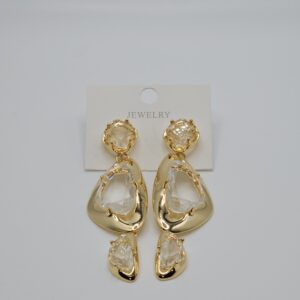 Boucles d'oreilles Lumières d'Or en acier inoxydable 18 carats